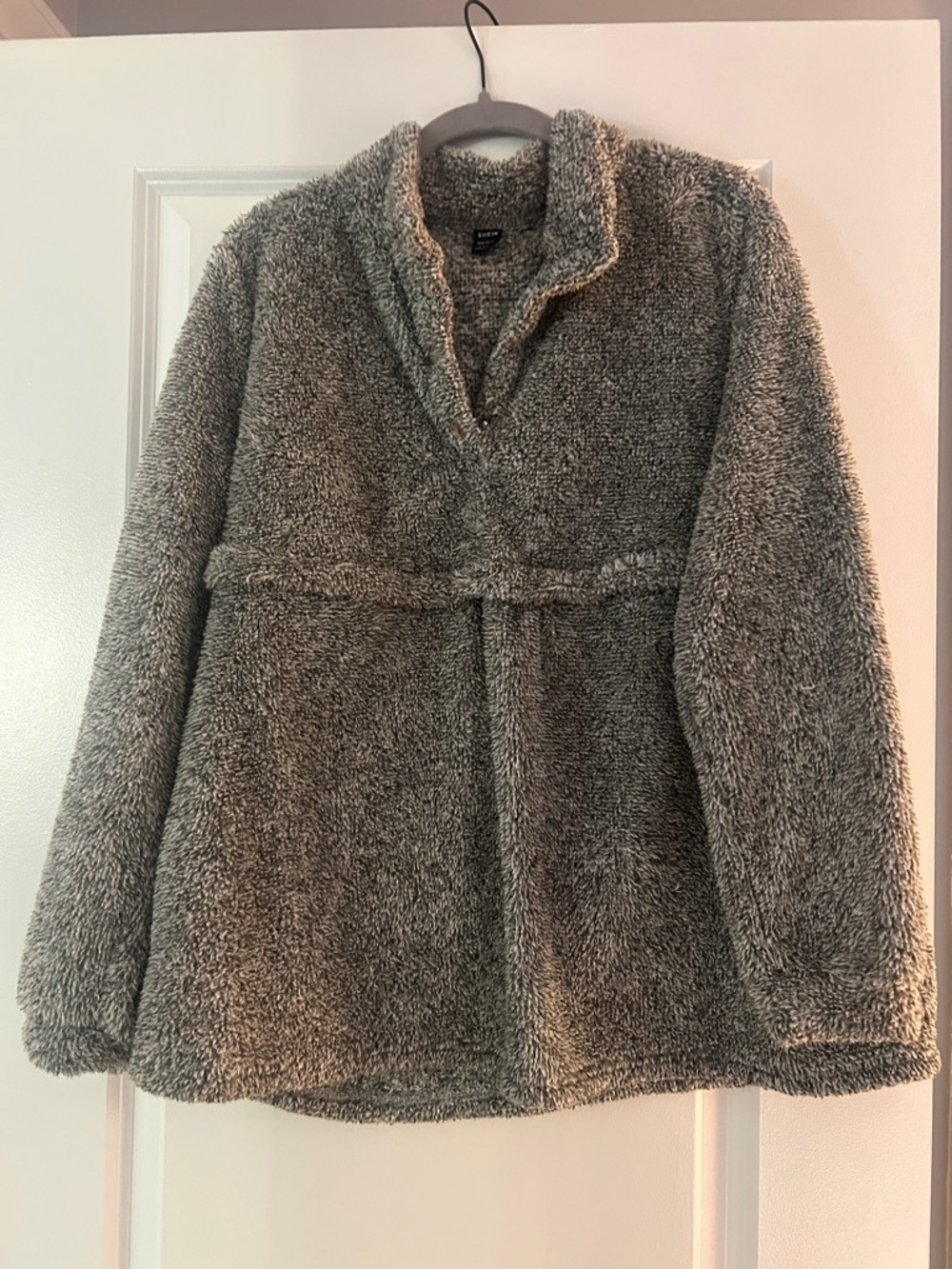 *NURSING* Gray Plush Fleece Pullover